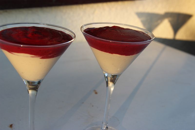 Giordanos Panna Cotta Italian cream dessert